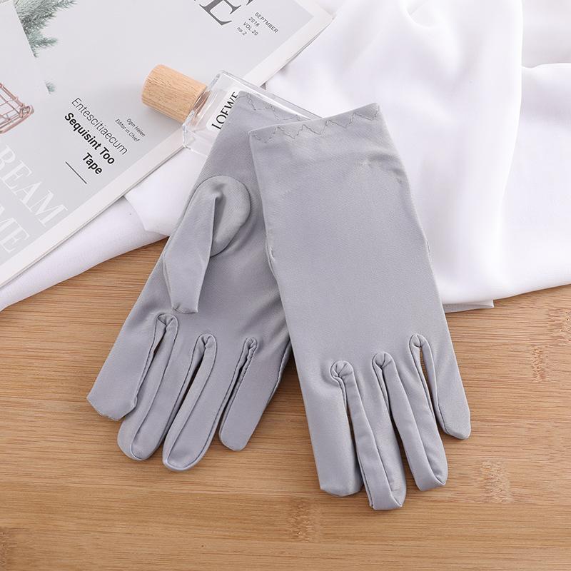 

Женский солнцезащитный короткий рукав для велоспорта, скрывающий шрамы, спандекс, однотонные перчатки для этикета, многоцветный, дышащий, тонкий, эластичный, мягкий One Size