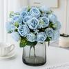 Artificial Flowers Silk Roses Peony Outdoor UV Protection Wedding Bridal Bouquets Home Garden Arch Festival Decoration Diy Gifts