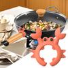 Krabben-Pfannenwenderhalter aus Silikon, verstellbare Löffelablage in Krabbenform für Töpfe, kreatives Geschenk für Krabbenliebhaber