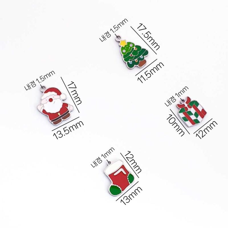 Surgical Steel Christmas Pendant Accessories
