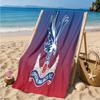 Eagle Crest Crystal Design Beach Towel Microfiber Beach Towel, Lightweight and Quick-Dry, for Summer Travel, Swimming Pool Fan Birthday Gift
