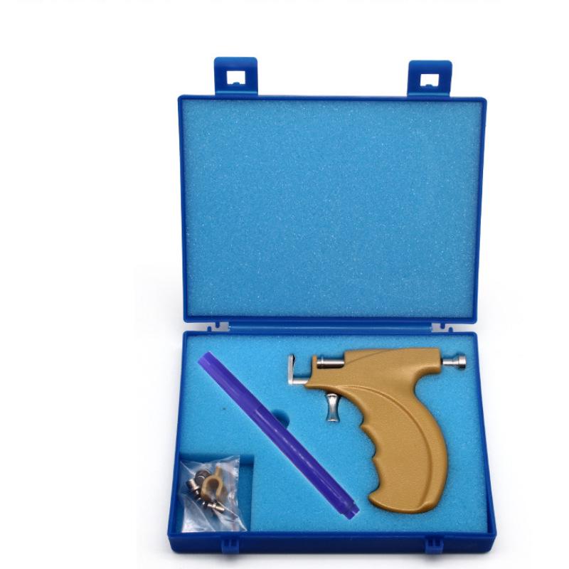 Stainless Steel Ear Piercing Gun with Cartilage Stud Earring Set