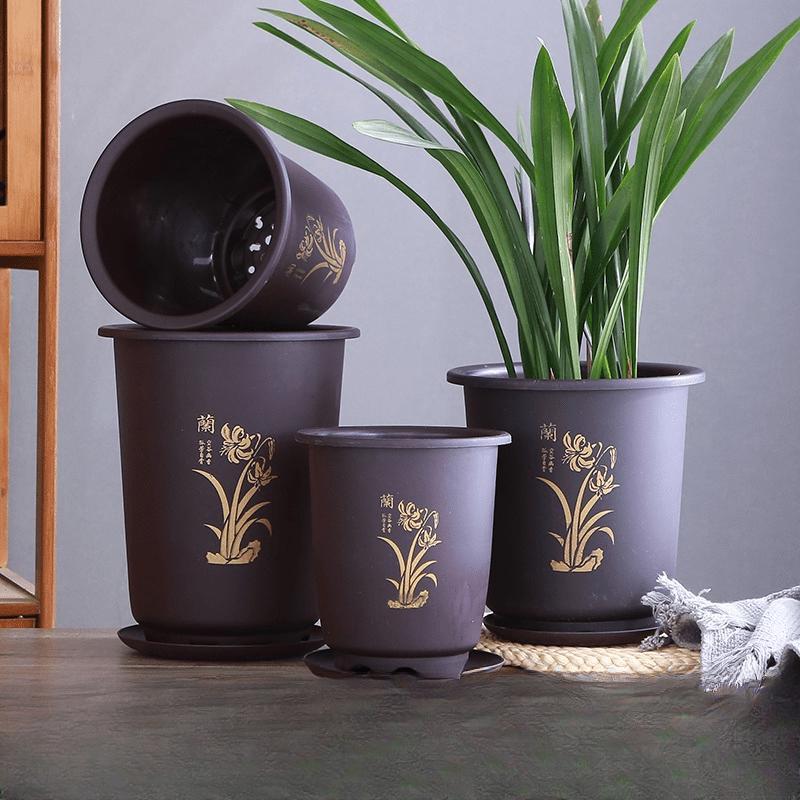 Resin Imitation Ceramic Flower Pot