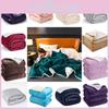 Simplified Fleeces Coral Blanket Thickened Double Layer Lounge Supplies Bed