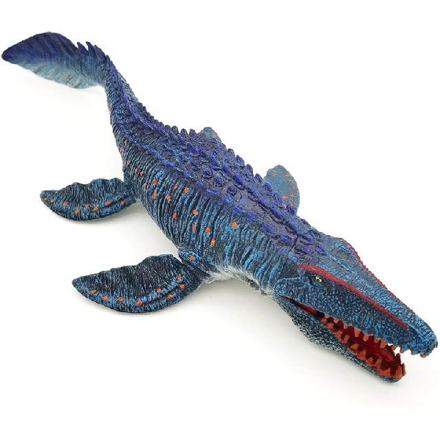 Large Shark Toys Megalodon 10.6”, Realistic Shark Toy Figures, Megalodon Shark Figurine, Large Deep Sea Creature Plastic Hand-Painted Ocean Animal Mosasaurus