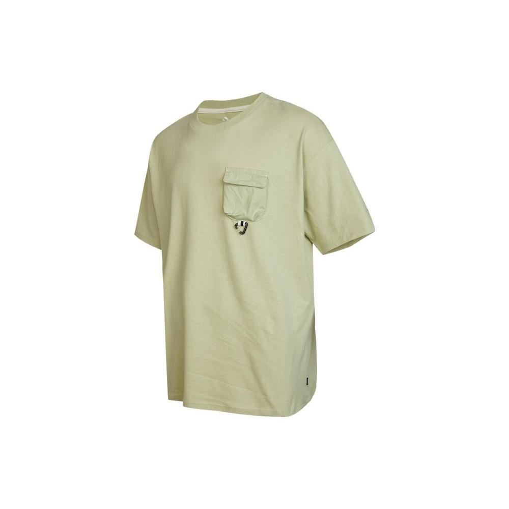 Converse Go Outdoor Oversized Pocket Tee Asia Sizing Olive Aura Men s 10024357-A03 XL