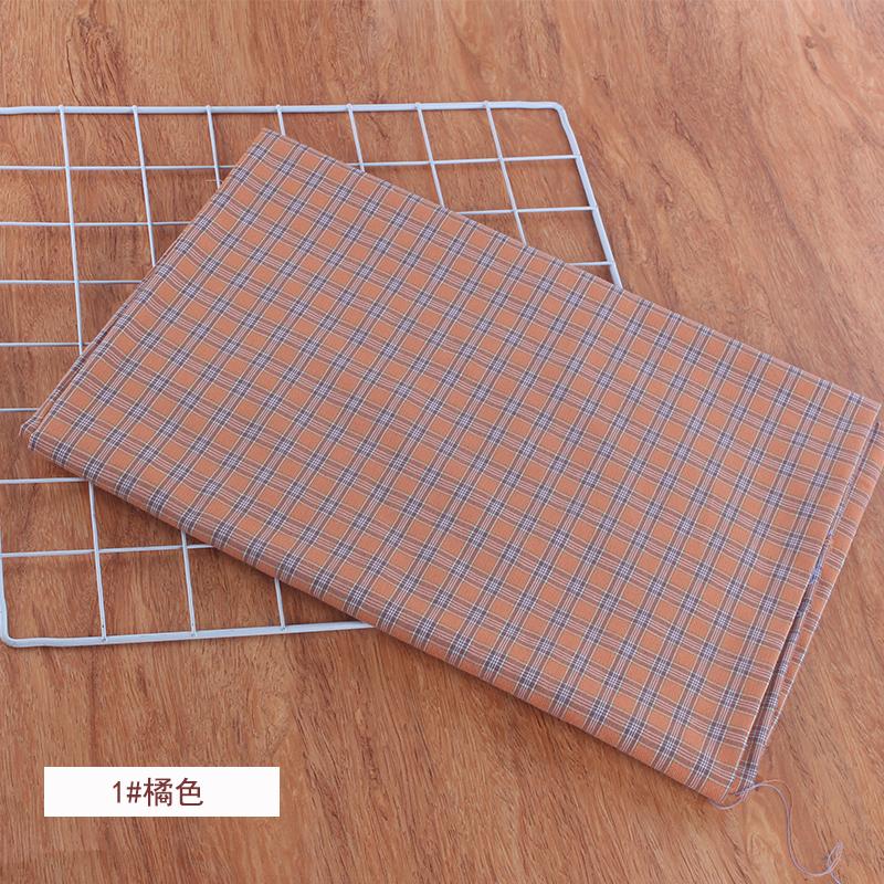 100% Bawełna Mała Krata Tkanina na Metr na Spódnice Ubrania Poszewki na Poduszki Szycie Oddychająca Sukienki Tkanina Różowy Żółty Przyjazna dla Skóry
