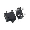 10Pcs Kfc-W-14 4 Pin Mini Slide Switch Reset Micro Toggle Switch Miniature Switch Limit Vertical Black Columnar 16V 100Ma