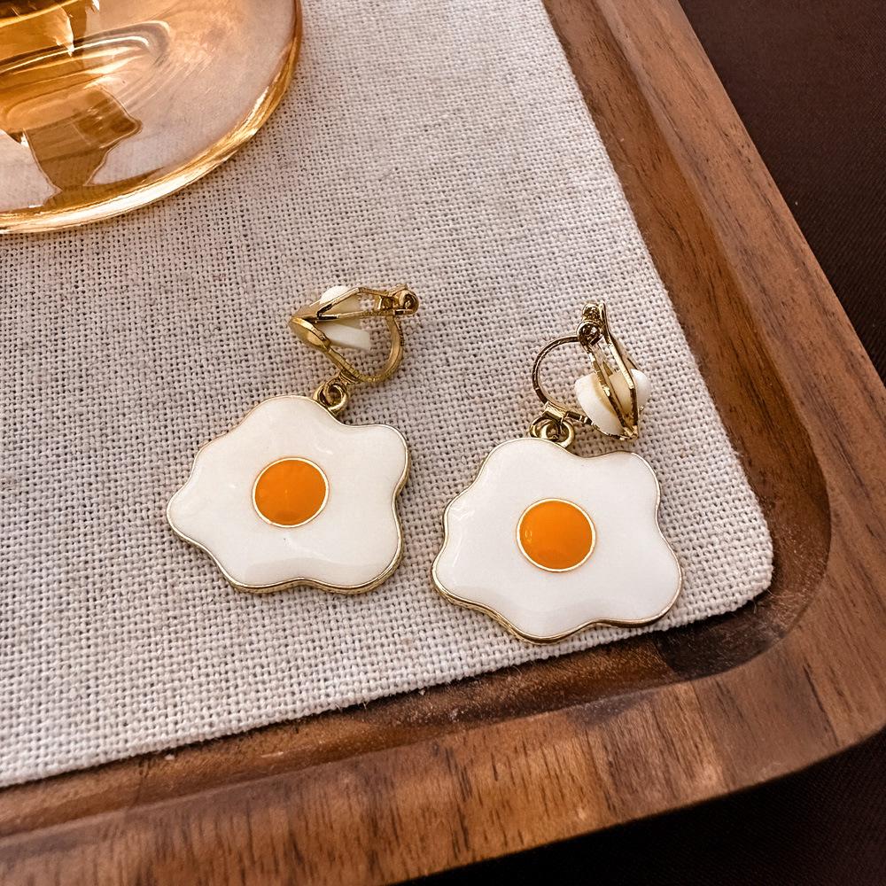 Vintage Französische Ohrclips mit ovalen Perlen für nicht-durchstochene Ohren