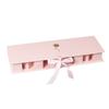 Romantic MOM Letter Shaped Gift Box Rectangle Paperboard Mother's Day Gift Box Ribbon Closure Large Floral Packaging Box
