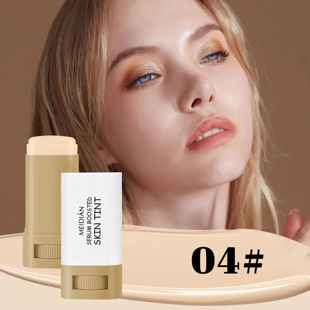 Color-Changing Hydrating Foundation Stick: 6 Shades for Radiant, Natural Coverage and Moisturizing Concealment.