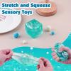 Taba Squishy Stressbälle Würfel - Ozean Sensorisches Fidget Spielzeug Langsam aufsteigende Squishy Spielzeuge für Kinder und Erwachsene Quetschen Entspannen Geschenk