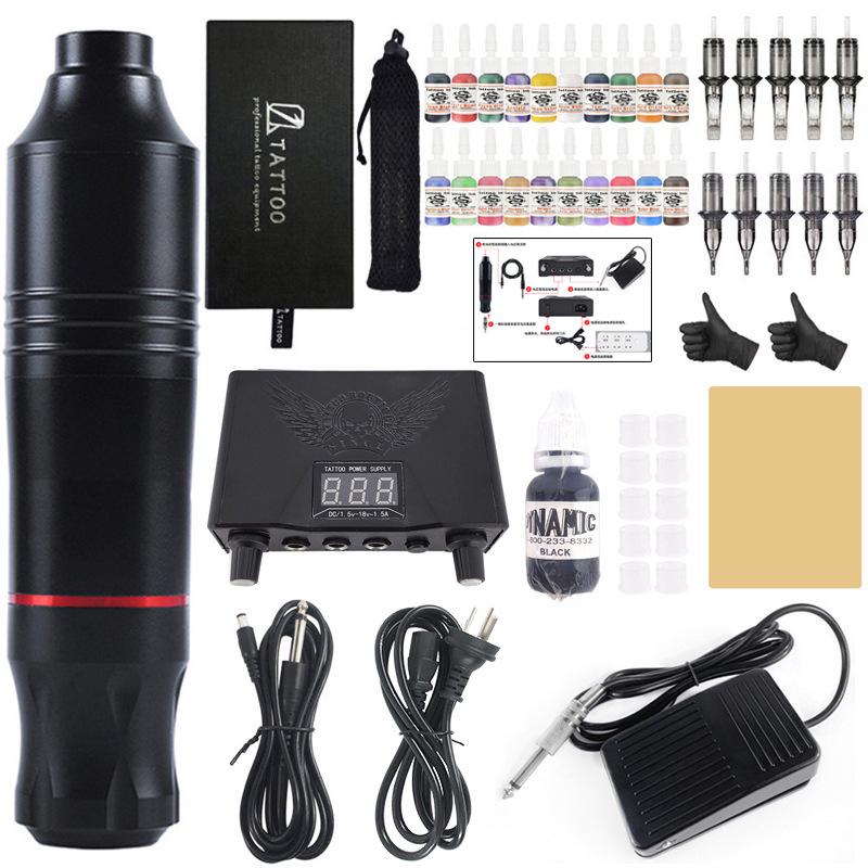 Skull No. 4 Motorized Tattoo Pen Set for Student Practice