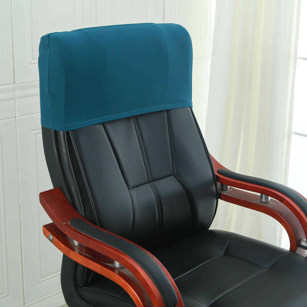 Elastic Boss Chair Headpillow Case Office Chair Cover Swivel Chair Headpillow Case Computer Chair Headpillow Seat Dustproof Head Cover
