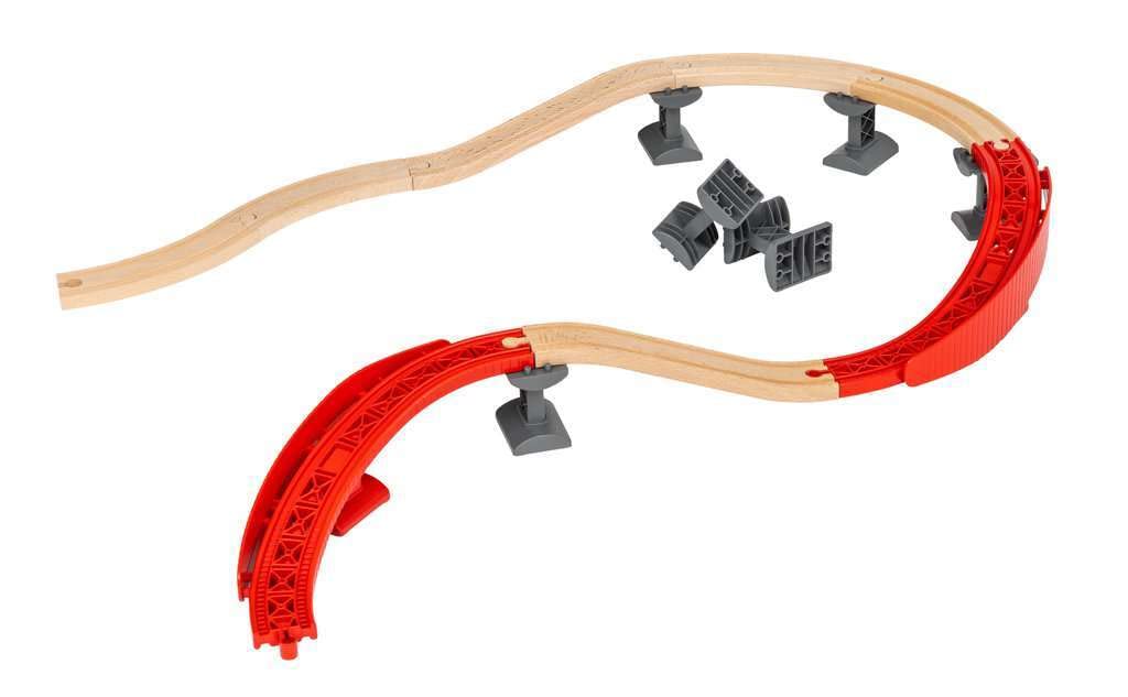 BRIO Kurvenpack 33995, ab 3 Jahren [Spielzeug, Holzspielzeug, Holzschienen-Set, Geschenk (GeburtstagWeihnachten)]