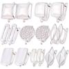Juya Women Earrings Accessories 4 8Pcs/Lot Gold Silver Plated Shvenzy Ear Wire Fixture Fastener Bale DIY Earring Hooks Clasp