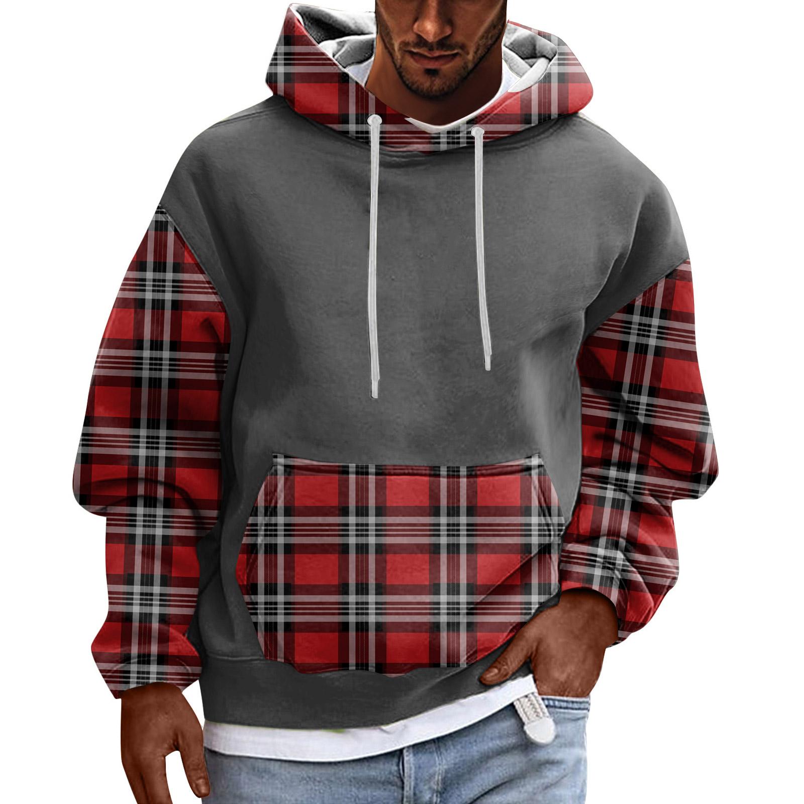 

Спортивный костюм с капюшоном, унисекс, одежда для бега, пуловер с длинными рукавами, толстовка с капюшоном XL красный