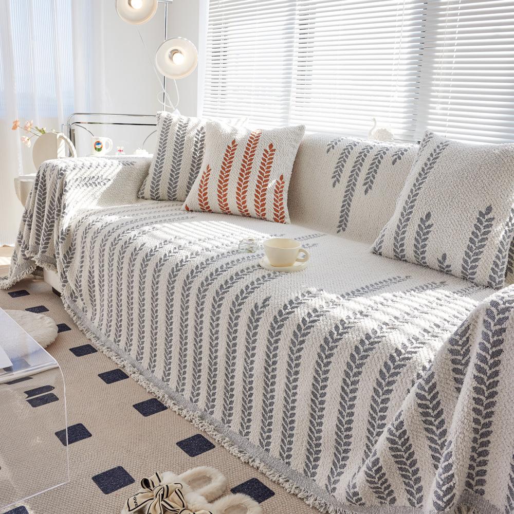 

Полубархатное диванное полотенце, осенне-зимняя новая диванная подушка, универсальный тканевый чехол, нескользящий, простой, устойчивый к царапинам, двусторонний, универсальный 180X130