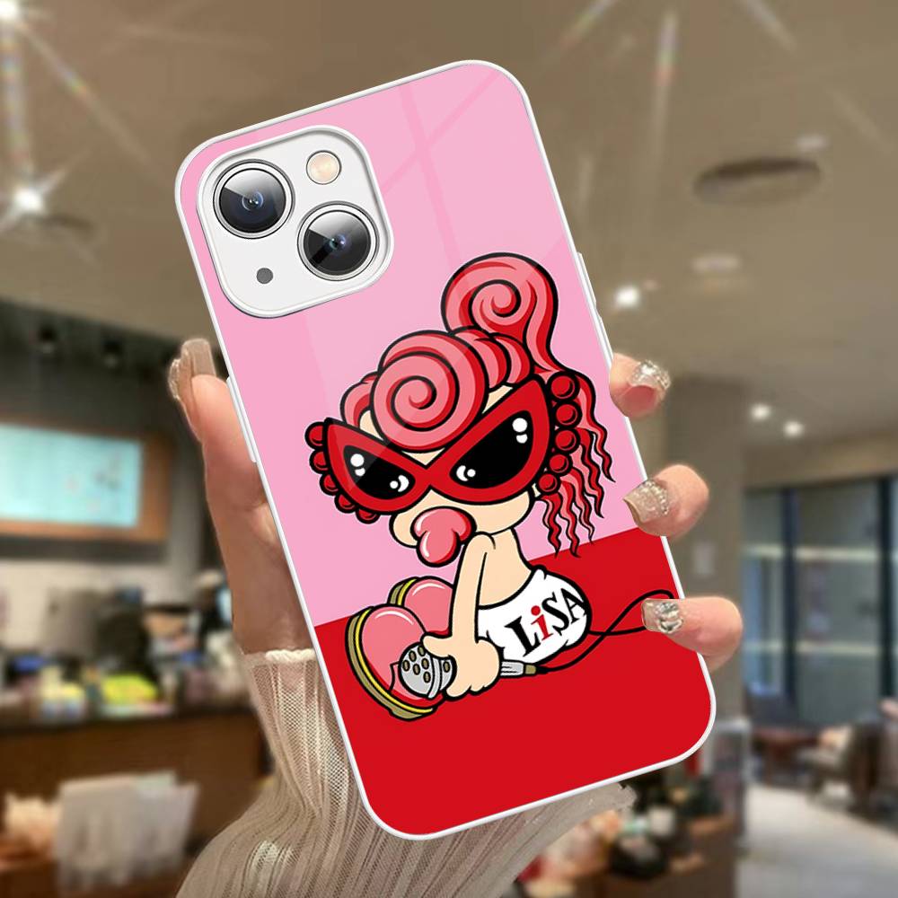 Japan Fashion H-Hysteric M-Mini For iPhone 14 13 12 Mini 11 Pro XS Max X XR 14 Plus Tempered Glass Cover