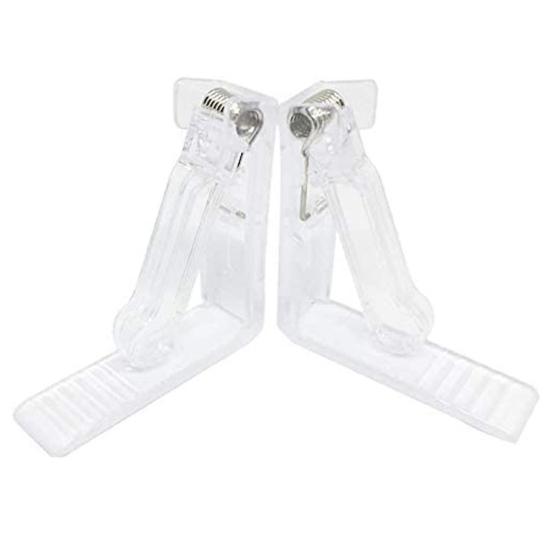 8Pcs Triangle Table Cover Clamps Windproof Anti-crack Sturdy Universal Tight Fixed Daily Use Tablecloth Clamps Holder for Party