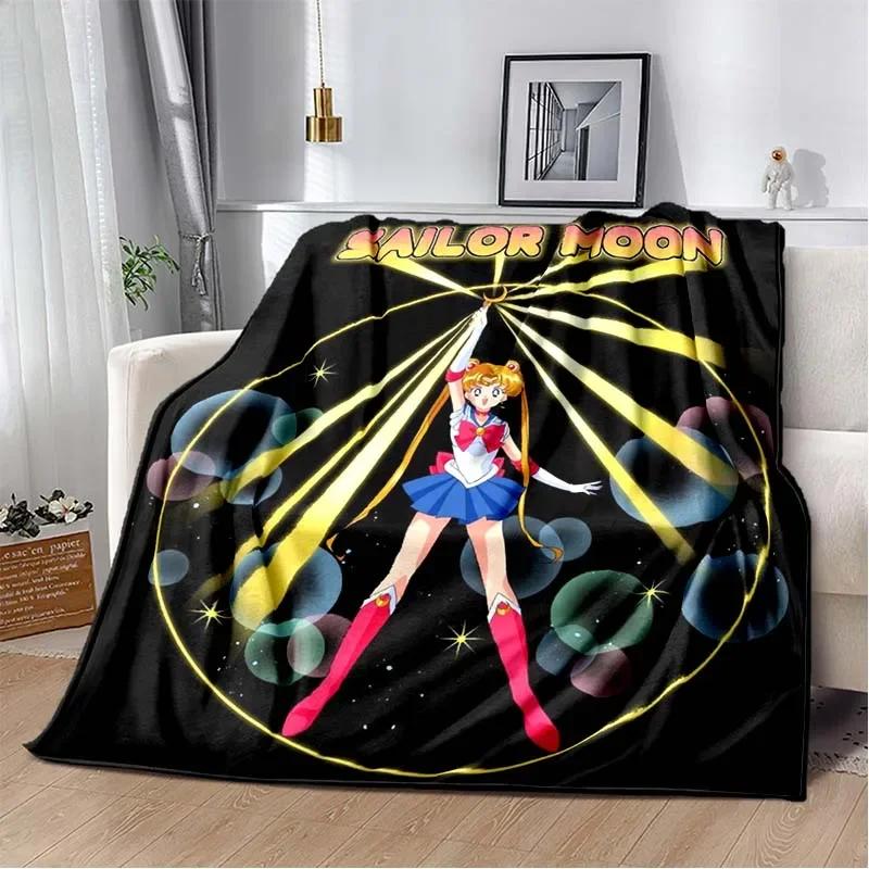 Pătură drăguță S-Sailor-Moon cu desene animate 3D imprimate modă moale confortabilă sufragerie dormitor canapea pat pătură de călătorie cadou de aniversare pentru copii