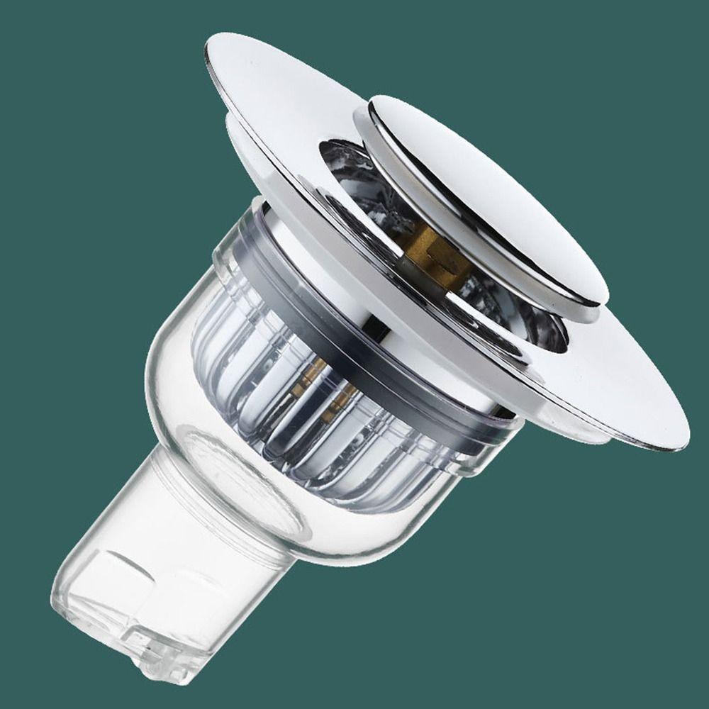 Push-Type Sink Drain Plug Bounce Core Filter Screen Universal Bathroom Sink Stopper  Kitchen