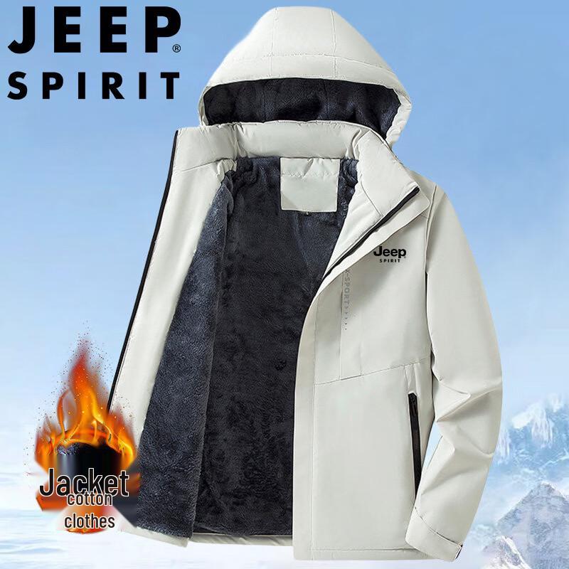 JEEP SPIRIT Men's Winter Fleece-Lined Thermal Jacket
