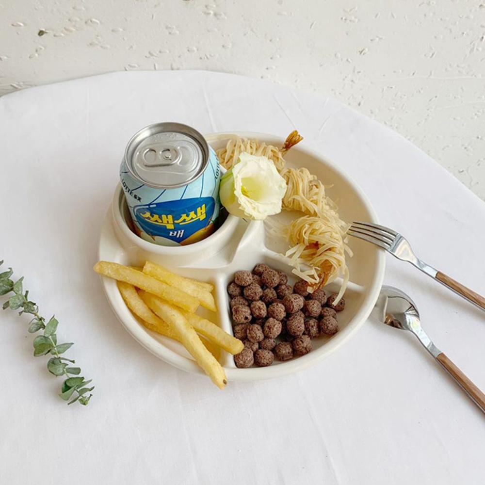 Portable Diet Control Keep Fit Lose Weight Tool Food Plate Meal Measure Dish Portion Control