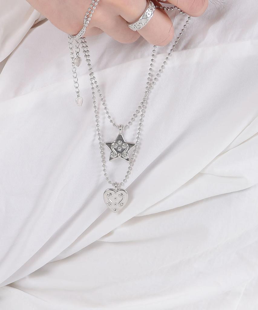 Lovetrix Star Lace Dot Necklace