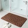 Memory Foam Bathroom Mat Backing Super Memory Foam Bath Soft Absorbent Non-Slip PVC Rug with 3D