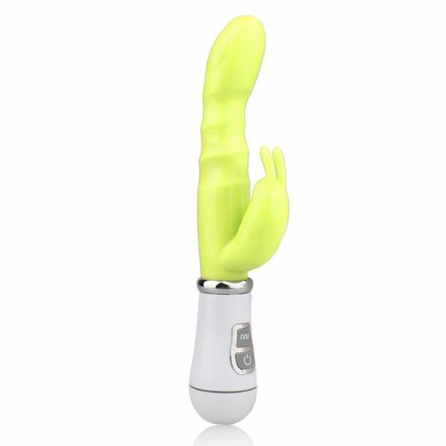 Waterproof Multispeed Rabbit Dildo Vibrator Double G-spot Massager Adult  Toy