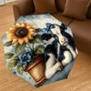 1PC Cow Sunflower Umbrella-8-Rib Reinforced, Automatic Open, Lightweight & Durable, Cute Fashion Accessory for Outdoor-T320