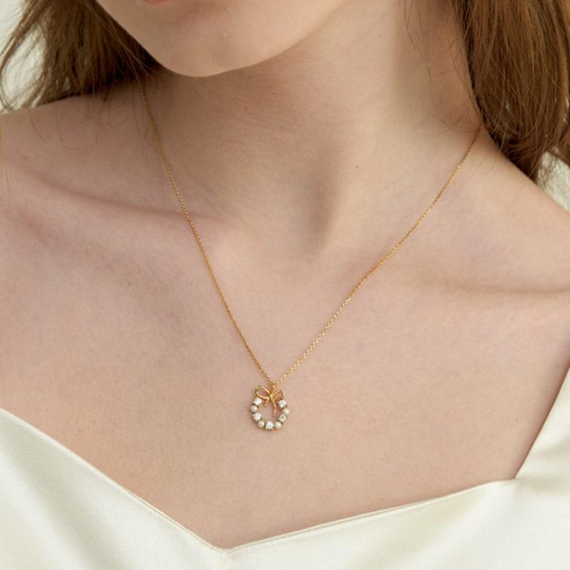 KINDABABY [Exclusive] Ribbon Heritage Necklace - Gold