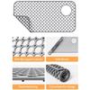 Covorașe antiderapante din silicon pentru chiuveta de bucătărie cu structură cu găuri deschise pentru spălarea vaselor, scurgerea eficientă a apei, previne zgârieturile pe ustensile