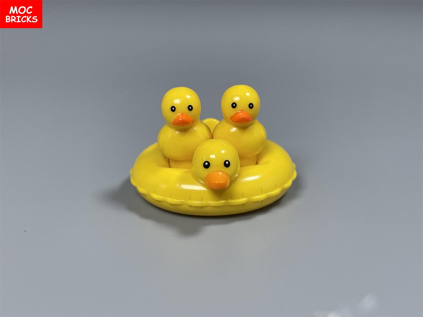 

MOC Bricks Lotus Pond Animals Duck Swan River Lake Farm Village Scene View Attachments DO-IT-YOURSELF Constructing Blocks Toys Children Presents W10841WW-