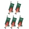 Stylish Christmas Stockings with Plush Texture for Seasonal Fireplaces Hangings Checkered Holiday Decors