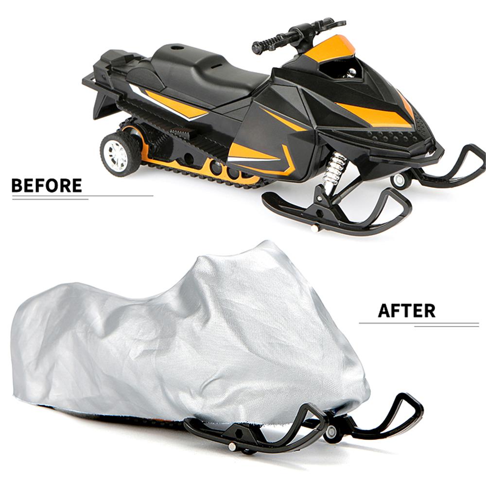 Winter Outdoor Silber Schneemobil Abdeckung Universal Wasserdicht Staubdicht Anti-UV Allzweck Anhänger Schlitten Abdeckung Motorrad Abdeckung