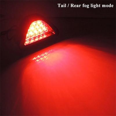 Tail 12LED F1 Style Sporty Third Brake Lamp Rear Fog Light Brake Signal Lamp Stop Light