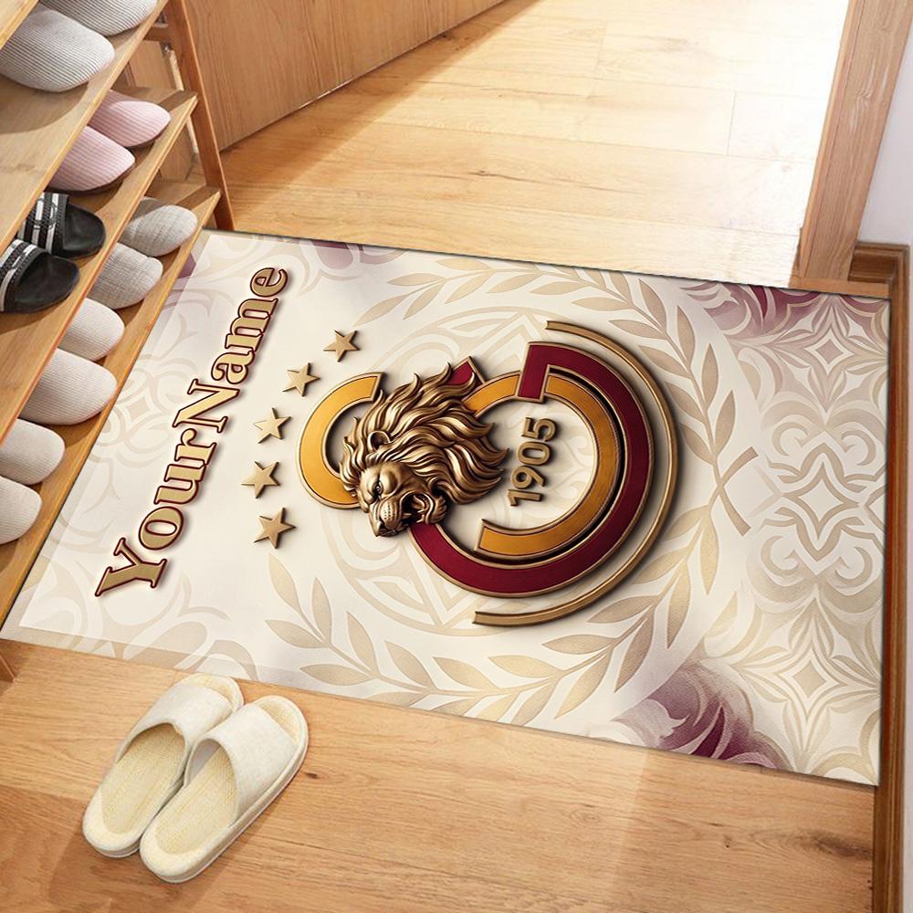 Galatasaray Personalized Text Floor Mat Perfect For Hallway Dining Room Living Rooms Decorate Room Antislip Carpet Office Home Decor