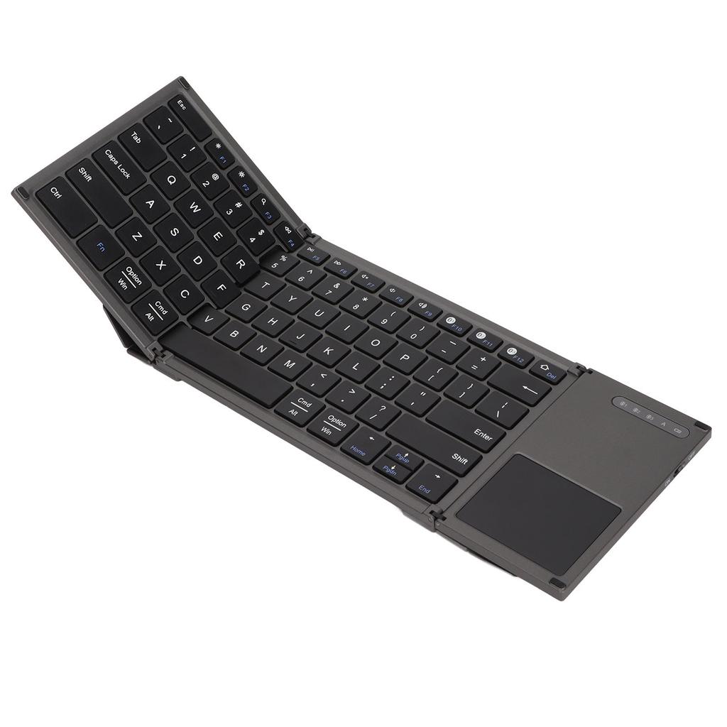 Wireless Keyboard 78 Keys Ultra Thin Folding Design Keyboard with Touchpad for Android for OS X for