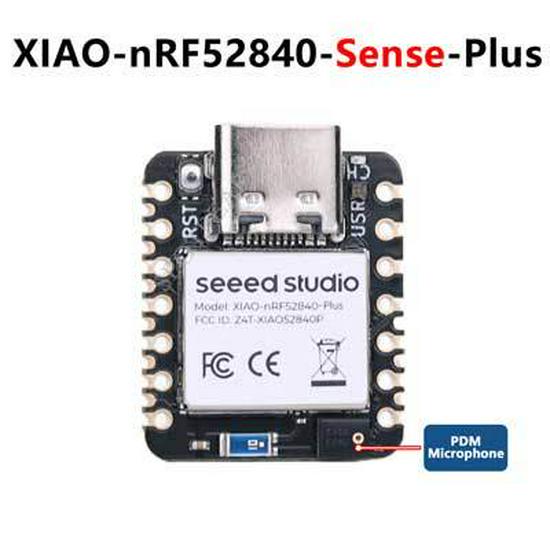 XIAO nRF52840 Plus BLE Development Board with Mic/Sensor, Arduino-Compatible