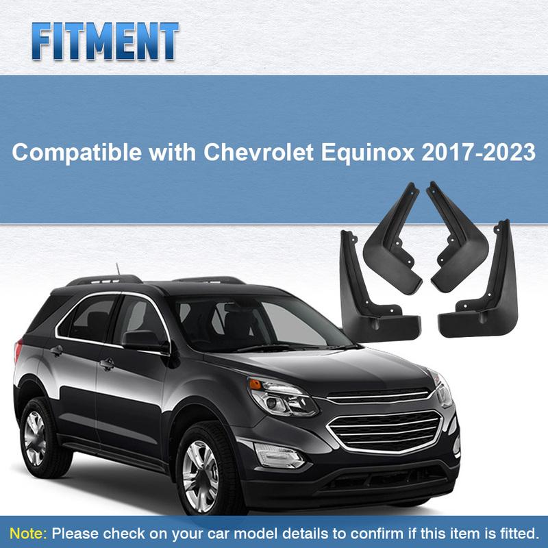 Mud Flaps Mudguards Splash Guards Front and Rear for Chevrolet Equinox 2017-