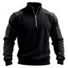 Men's Colorblock Half Zip Stand Collar Sweatshirt Men's Sports Large Size Casual Stand Collar Sweatshirt
