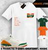 Tee Shirt Matching SoleFly X AJ 3 Miami Match Sneaker Sneakerhead Badge T-Shirt