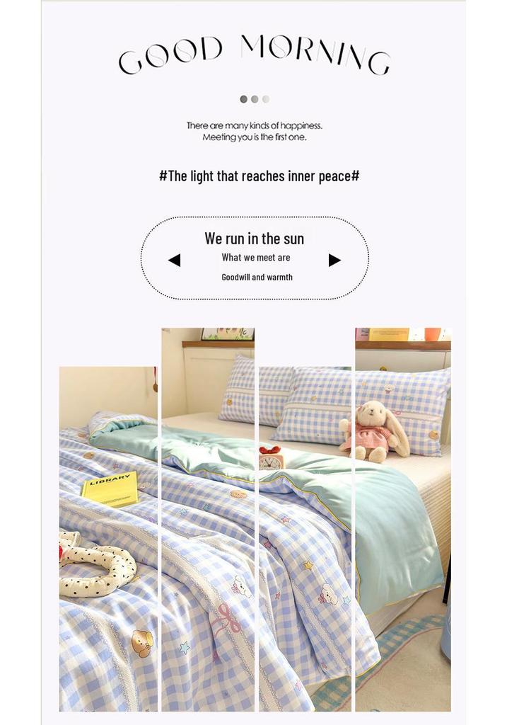 New A-Type Summer Cooling Quilt - Lightweight Single & Double for Dorms, Kids & Gifts