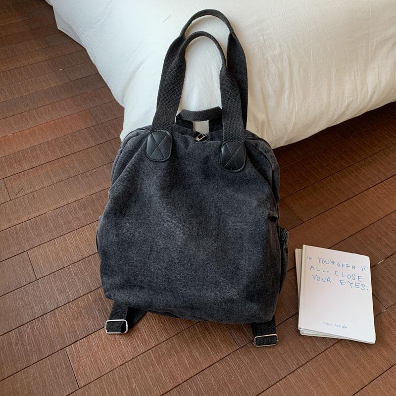 Gewaschene Denim-Schultertasche Große Kapazität Lässige Hobo-Tragetasche mit Seitentaschen für den täglichen Weg zur Arbeit und Reisen