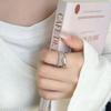 Korean Style Adjustable Geometric Wave Ring