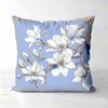 1 Pieces Bohemian White Magnolia Floral Throw Pillow Covers Pattern Cushion Cover Suitable For Sofa Bedroom Car Pillow Cover