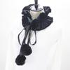 Victorian Vintage Pom Pom Neck Ruff Ruffle Collar Layered Clown Neck Collar Tie Cosplay Accessories for Women