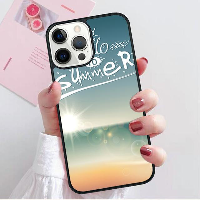 Summer Beach Love Coque Shell For iPhone 17 Air 15 16 14 13 12 Pro Max 11 Pro Max Plus Phone Case Cover